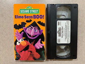 Elmo Says Boo! Sesame Street (VHS 1997 Sony) Count