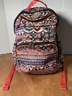 Sakroots Artist Boho Backpack Peace Colorful Multiple Compartments Polyester