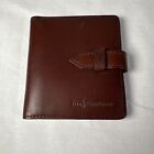 Polo Ralph Lauren Folding Card Case ID Holder Brown Leather Wallet