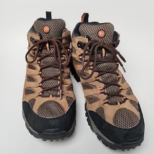Merrell Men's Hiking Boots Moab Mid Waterproof Shoes Earth Brown Size 12 J88623