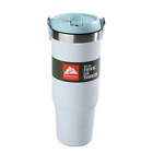 30 oz Insulated Stainless Steel Tumbler with Swivel Handle -White Speckled