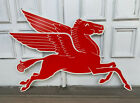 Mobil Gas Right Flying Red Horse Pegasus Metal Heavy Steel Sign Extra Large 35
