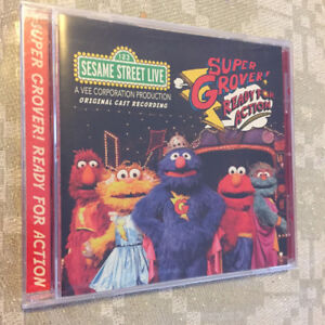 SESAME STREET LIVE Super Grover Ready For Action Original Cast Recording CD NEW!