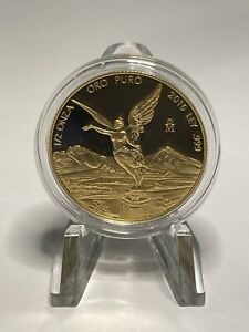 2016 Mexico 1/2 oz Proof Gold Libertad In Capsule