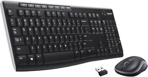 Logitech MK270 Wireless Keyboard And Mouse Combo For Windows, PC, Laptop - Black
