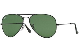 Ray-Ban Aviator RB3025, L2823 58-14 mm, Classic  Black Frame with Green Lens