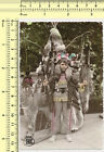 058 1970's Boy as Native American Indian Costume Color Tinted Colored old photo