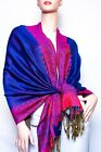 Border Pattern Thicker Pashmina Shawl / Wrap / scarves 23 colors  us wholesaler