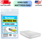 King Size Waterproof Mattress Cover - 2 Mil (eq), 88” x 96”, Clear, 1 Count