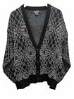 Vintage 80s 90s Barnaby Argyle 1/2 Button Cardigan Sweater Size Large Men's N67