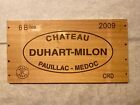1 Rare Wine Wood Panel Château Duhart Milon Vintage CRATE BOX SIDE 4/24 864