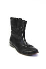 Frye Women's Round Toe Pull-On Leather Ankle Bootie Black Size 8.5