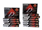 New ListingTDK D60/90 High Output Blank Audio Cassette Tapes NEW SEALED NOS Japan Lot Of 11