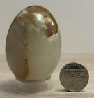 Mineral Specimen, Polished Onyx Egg, Green/Brown, 68mm, 226g, (E14)