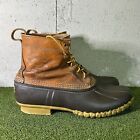 Bean Boots by LL Bean Brown High Lace Up Duck Boots Men’s 12