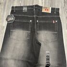 Vintage Y2k South Pole Jeans Black Sand Wide Leg Baggy Grunge sz 40x34 NWT
