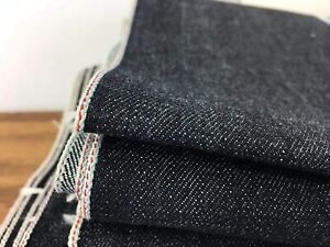 100% Cotton Red Thread Selvedge American Denim sold by yard Red Fabric by AD