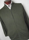 NEW TAGS LL Bean Mens Loden Heather Green Cardigan Sweater Cotton/Cashmere M $60