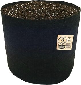 10 Pack Fabric Grow Pots Round Aeration Plant Pot Grow Bag 3 Gallon Black Garden