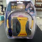 White Westinghouse WYCS-1041AF Sports AM/FM Stereo Cassette Player Yellow READ