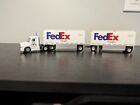 FED EX Freight 1:87 Scale Semi Truck Tractor & Double Pup Trailers Ho Scale