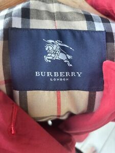burberry trench coat Red