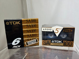 11 TDK SA100 High Resolution Type II Blank Recordable Audio Cassette Tapes