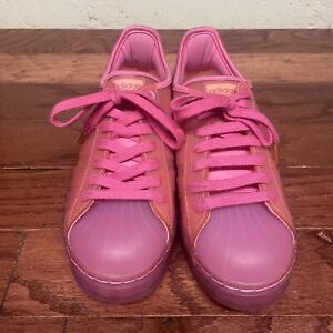Adidas Superstar Solar Pink Barbiecore Jelly Sneakers Women’s Size 7