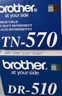 8 Virgin EMPTY & USED Brother TN-540 TN-570 DR-510 Toner Cartridges & Drums