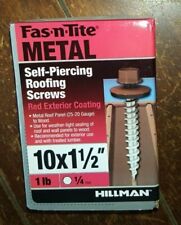 Hillman Fas-n-Tite Metal Self-Piercing Roofing Screws RED Exterior (10 x 1-1/2