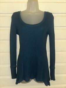 Anthropologie Pure + Good Cotton Modal Blend Long Sleeve Top Size S