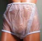 NEW Adult Pull On Frosted PVC Plastic Pants Diaper Cover     S, M, L, XL or XXL