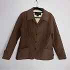 Barbour Women's  Quilted Jacket Coat Brown Size Large