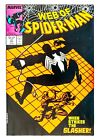Web of Spider-Man #37 (1988 Marvel) Black Costume, Dakota North, Slasher! VF/NM
