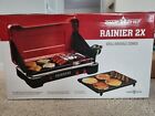 NEW Camp Chef Rainier 2X Two-Burner Cooking System - Black/Red