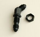 45 Degree - 6 AN Flare Bulkhead Adapter Fitting with Nut