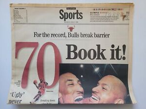 Bulls Michael Jordan Chicago Tribune 70 Wins And 1992 Finals Oregonian Set Of 7