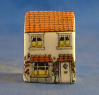 Birchcroft Miniature House Shaped Thimble -- Rose Cottage