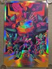 Transformers The Movie Autobots Decepticons Print Foil Poster Mondo Tom Whalen
