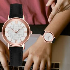 Ladies Wrist Watches Quartz Analogue Womens Steel Leather Casual Watches Gifts