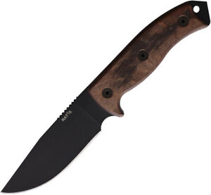 Ontario RAT-5 Adventurer Brown Wood Stainless Fixed Blade Knife 8649TC