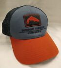 Dodson Fishing Company - Simms SnapBack Mesh Hat Cap Grey Orange Fly Fishing