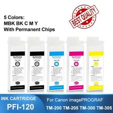 PFI120 Refillable Ink Cartridges 260ML With Chip For Canon TM-200 205 300 305