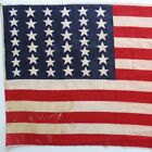 Antique 39 Star 1889 American Flag Elongated Stripes 767676 Pattern 23.5x12 #C