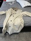 Vintage Brooks Brothers Trench Raincoat Coat W/Removable Fleece Lining Men's 48R