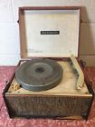 Vintage Philharmonic MF-0300-3 console tube record player Turn Table Turns On