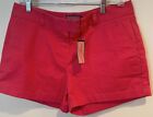 NWT Vineyard Vines Womens Size 10 Shorts Cotton Blend Flat Front Pink