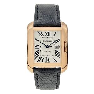 Cartier Tank Anglaise 18k Rose Gold 30mm Automatic Unisex Watch W5310005