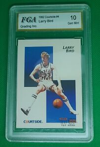 1992 Courtside Flashback Larry Bird #4 FGA 10 Gem Mint Indiana State Celtics