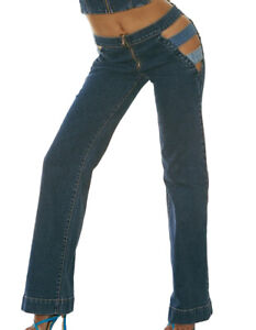 Revice Denim Women's 818 Studio City Low Rise Cut Out Jeans Flared Pants - 23